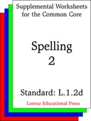 cover image of CCSS L.1.2d Spelling 2